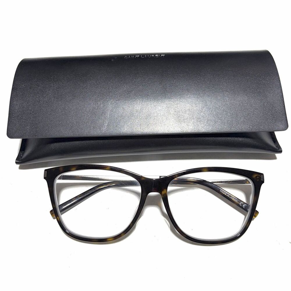 Saint Laurent Eyeglasses Frames Only SL92 003 Tortoise Cat Eye FullRim 56-15-140